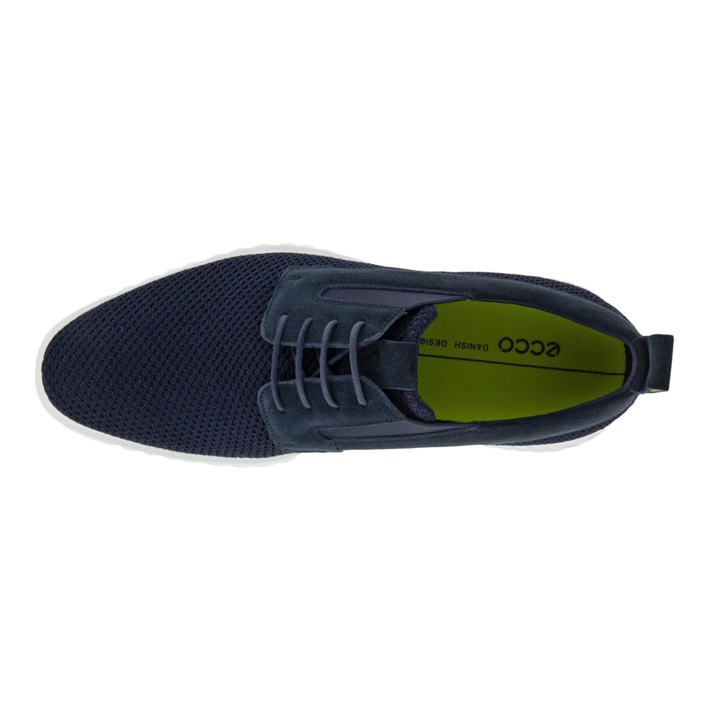 ECCO Mens Dress Shoes Navy - St.1 Hybrid Lite - JXU-719836